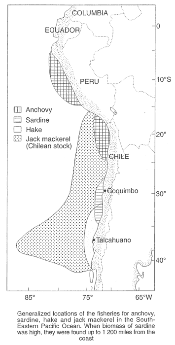 Generalized Locations of Anchovy Fisheries